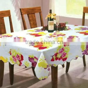Factory Price for Printed Vinyl With Flannel Backing Table Cloth, Thick and Good Quality Table Cloth, thumbnail-1