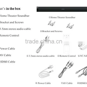 Newest High Quality Wireless Home Theater MAXXBASS Lazer Sound Bar/ Soundbar Speaker thumbnail-2