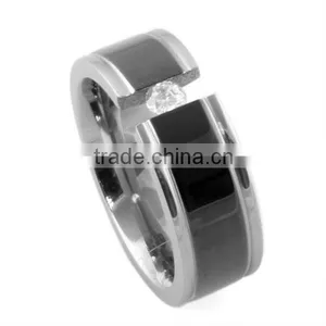 Men's Engagement Ring/men's Diamond Ring/men's Tatanium Ring thumbnail-2