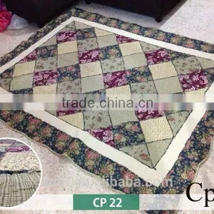 Lacework Floral Tartan Patchwork Floor Mats / Patchwork Carpets thumbnail-1