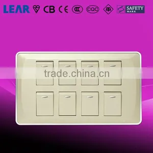 V6_3D Series Wall Switch 8 Gang 1 Way / 8 Gang 2 Way thumbnail-1