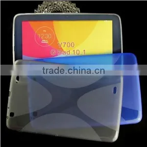 For LG G Pad 10.1" V700 Soft Gel X Line TPU Case In Stock thumbnail-1