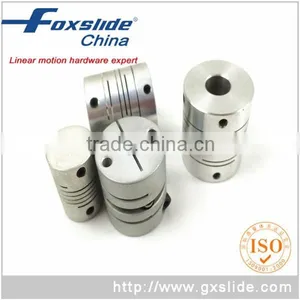 6.35mm to 6.35mm Double Diaphragm Shaft Coupling Disc Couplings Flexible Coupler 26mm OD 35mm Length thumbnail-2