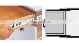 45mm Alkaline Plating 10"-20" Telescopic Channel Ball Bearing Slides From China Furniture Hardware thumbnail-3