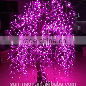 Outdoor Waterproof Artificial Led Weeping Willow Tree Lighting/ Led Lighted Willow Tree Lights thumbnail-5