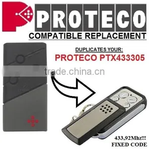 Compatible With PROTECO PTX433305 Garage Door Remote 433,92MHZ FIXED CODE thumbnail-1
