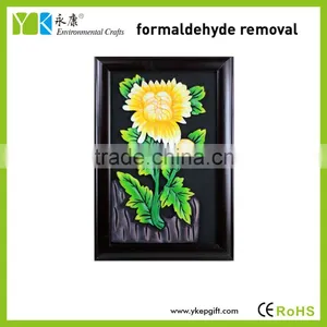 Beautiful Chrysanthemum Flower Hand Made Wooden Picture Frame thumbnail-1