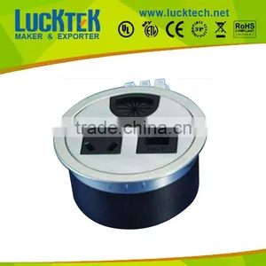 Chrome Plated Desktop Australian Electrical Grommet thumbnail-1
