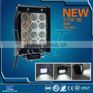 Water Proof Quad Row 4 Inch 36w Led Bar Light 2520lm Aluminum Rigid Led Light Bars thumbnail-1