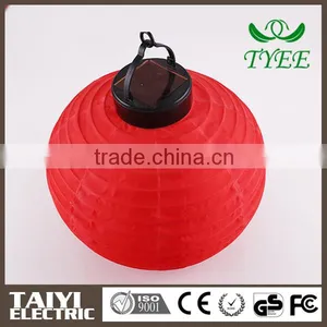 TYEE Traditional Chinese Style Outdoor Red Lantern of Solar Garden Lighting thumbnail-1