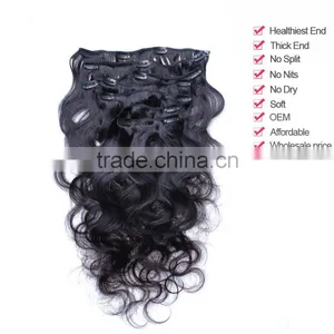 Brazilian Remy Hair Clip in Hair Extension Brazilian Hair Extension Quality Choice thumbnail-5