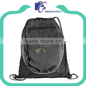 Wholesale Polyester Sports Drawstring Bags Backpack With Logo thumbnail-4