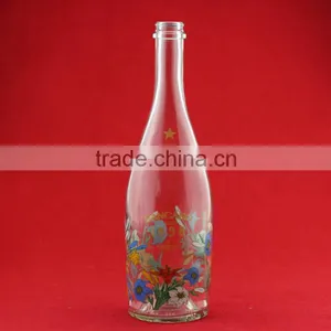 Good Quality Printing Flower Bottles Fancy Wildesd Turkeyleg Bottles 700ml Empty Liqueur Bottles thumbnail-2