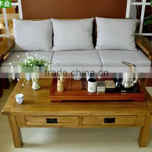 Classical Design Wooden Frame Sectional Sofa/Solid Wood Sofa thumbnail-1