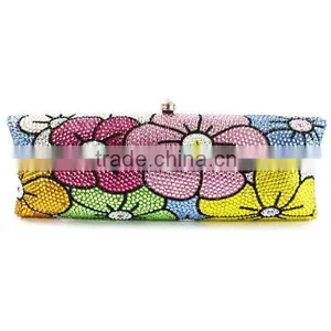 Beautiful Multi Flower Shape Rhinstone Women Bag Evening Clutch Bag Party Bag (B1008-BC2)) thumbnail-2