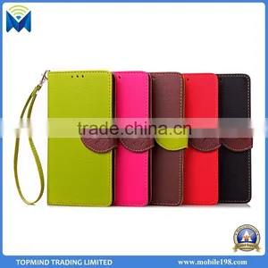 Shockproof Folio Cover PU Leather Case for Samsung Galaxy S6 Edge thumbnail-1