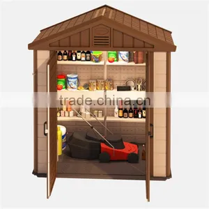 Hot Sale Resin HDPE Plastic Garden Storage Shed Tiny House thumbnail-3