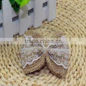 China Wholesale Jute Ribbon Bow for Gift Box Packing thumbnail-2