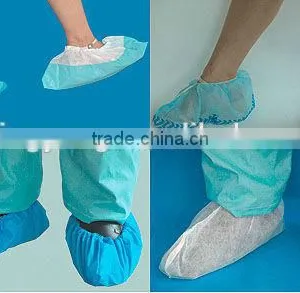 High Quality Nonwoven Household Green Disposable Non Skid Shoe Cover thumbnail-6
