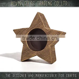 2016 New Items Christmas Ceramic Star Candle Holder in Decoration thumbnail-1