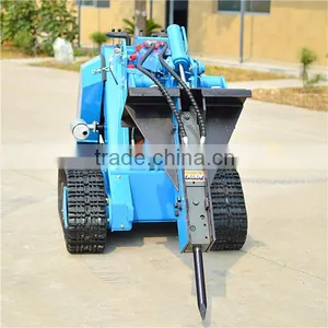 Skid Steer Loader With Hydraulic Breaker Hammar thumbnail-2