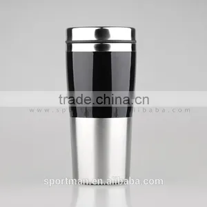 16oz Innovative Double Wall Thermal Travel Tea Mug Handmade Insulated Coffee Mug China Takeaway Mug thumbnail-2