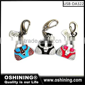 China Manufacturer Promotional Crystal Bag Shape Usb Memory 2gb-128gb for Gift (USB-DA322) thumbnail-3