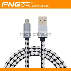 2015 Most Fashionable Metal & pu 5pin Micro Usb Android Data Cable for All Mobile Phone thumbnail-1