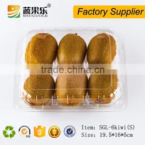 Clear Plastic Blister Kiwi Packaging Box 6 Holes With Clear Lid thumbnail-3