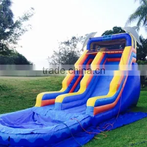 Jumpfun Made Popular Inflatable Water Slides With Dolphin on Top Hot Rental thumbnail-1