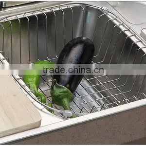 2014 New Stainless Steel Kitchen Storage Sink Basket thumbnail-1