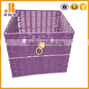 Plastic Rattan Blue Storage Cabinet thumbnail-5