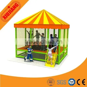 Professional Outdoor Garden Trampoline Park Jumping Kids With Safety Net thumbnail-4