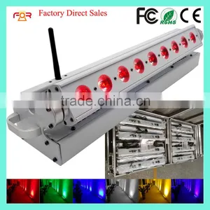 CE LVD EMC FCC Pixel Linear Backdrop Rechargeable DMX Wireless Battery Powered 5in1 RGBWA 9x15w LED Wall Washing Light thumbnail-1