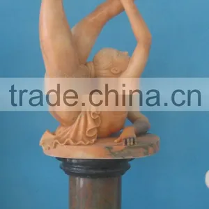 Marble Carving Girl Statue RW456 thumbnail-1