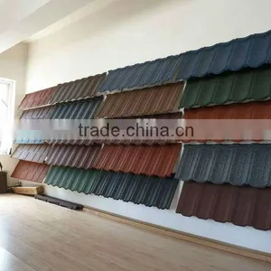 COLORFUL STONE COATED METAL ROOFING TILE (green Back 1340MM*420MM) Manufacturer thumbnail-1