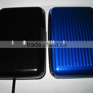 Aluminum Card Holders in Blue and Black Colors thumbnail-1