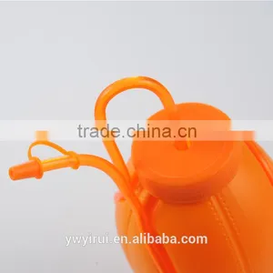 Rugby Shape Plastic Cup With Straw thumbnail-2