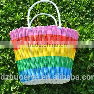 2015 Fashionable and Soft Cheap Crochet Polyester PP Straw Bag Laundry Woven Bag thumbnail-1
