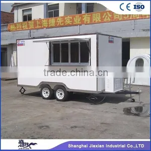 JX-FS400B Customized Air-conditioned Outdoor Mobile Food Trucks for Sell thumbnail-1