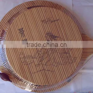 Bamboo Round Tea Board thumbnail-1