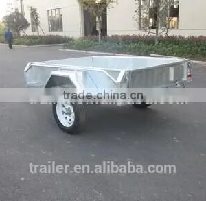 8x5 Hot Dipped Galvanized Chequer Plate Fully Welded Box Trailers Heavty Duty Trailer Farm Trailers thumbnail-5