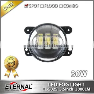 30W Jeep Wrangler Rubicon Jeep Wrangler JK/TJ/LJ/CJ High Power Led Fog Light Driving Led Work Light thumbnail-1