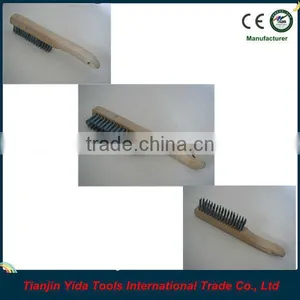 Wooden Handle Stainless Steel Cleaning Brushes thumbnail-1
