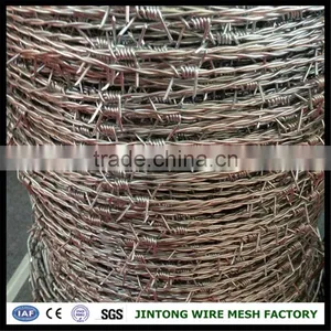 16 Gauge Galvanized Barbed Wire Galv. Barbed Wire Pvc Coated 10 Gauge Wire Barbed Wire thumbnail-1