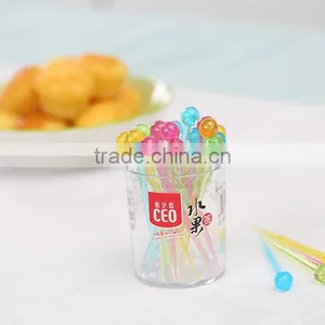 Reusable Plastic Food Fruit Dessert Cupcake Picks Set thumbnail-2