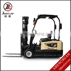 AC Motor ZAPI Controller Counterbalanced Three Wheels Battery Operated Electric Forklift thumbnail-1