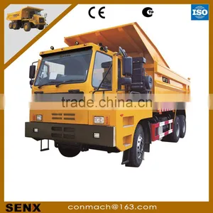 China 50 Ton Tire Mining Truck for Sale ,suitable for Harsh Mining Application thumbnail-1