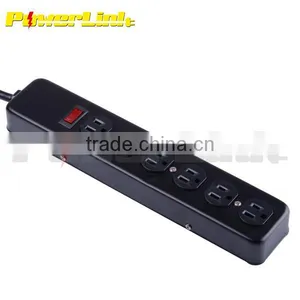 H30150 UL/CUL 6 Outlet Metal Power Strip/power Bar/surge Protector thumbnail-1
