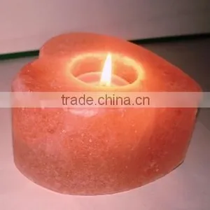 Himalaya Salt T Light/Natural Salt T Light Holder/ Rock Salt Candle Holders thumbnail-1